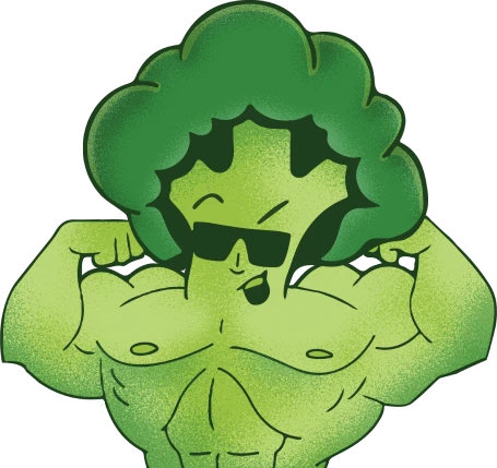 Pan Brokul prężący muskuły